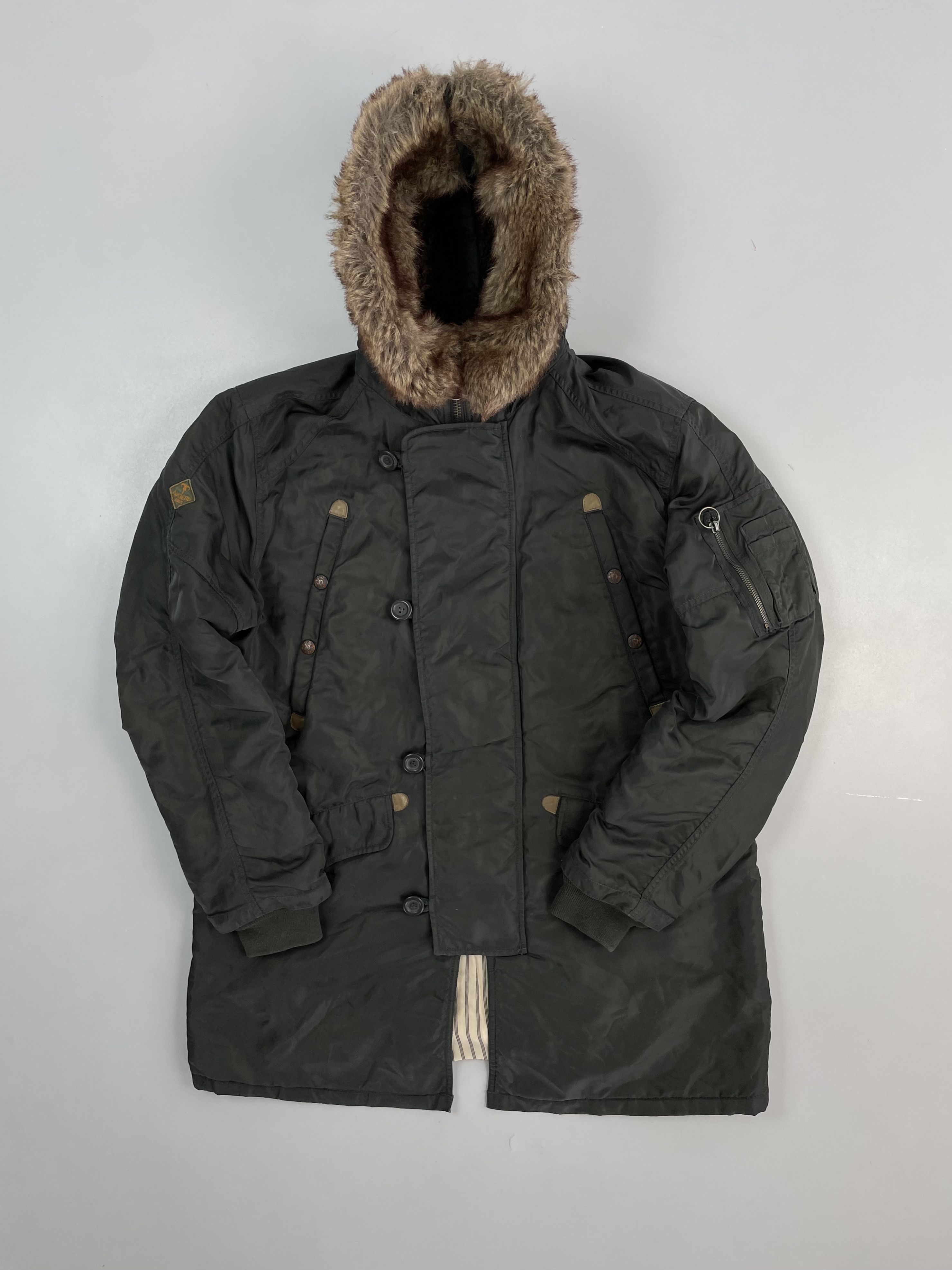 Diesel × Vintage Diesel n-2B jacket khaki y2k Size US XL / EU 56 / 4 - 1 Thumbnail