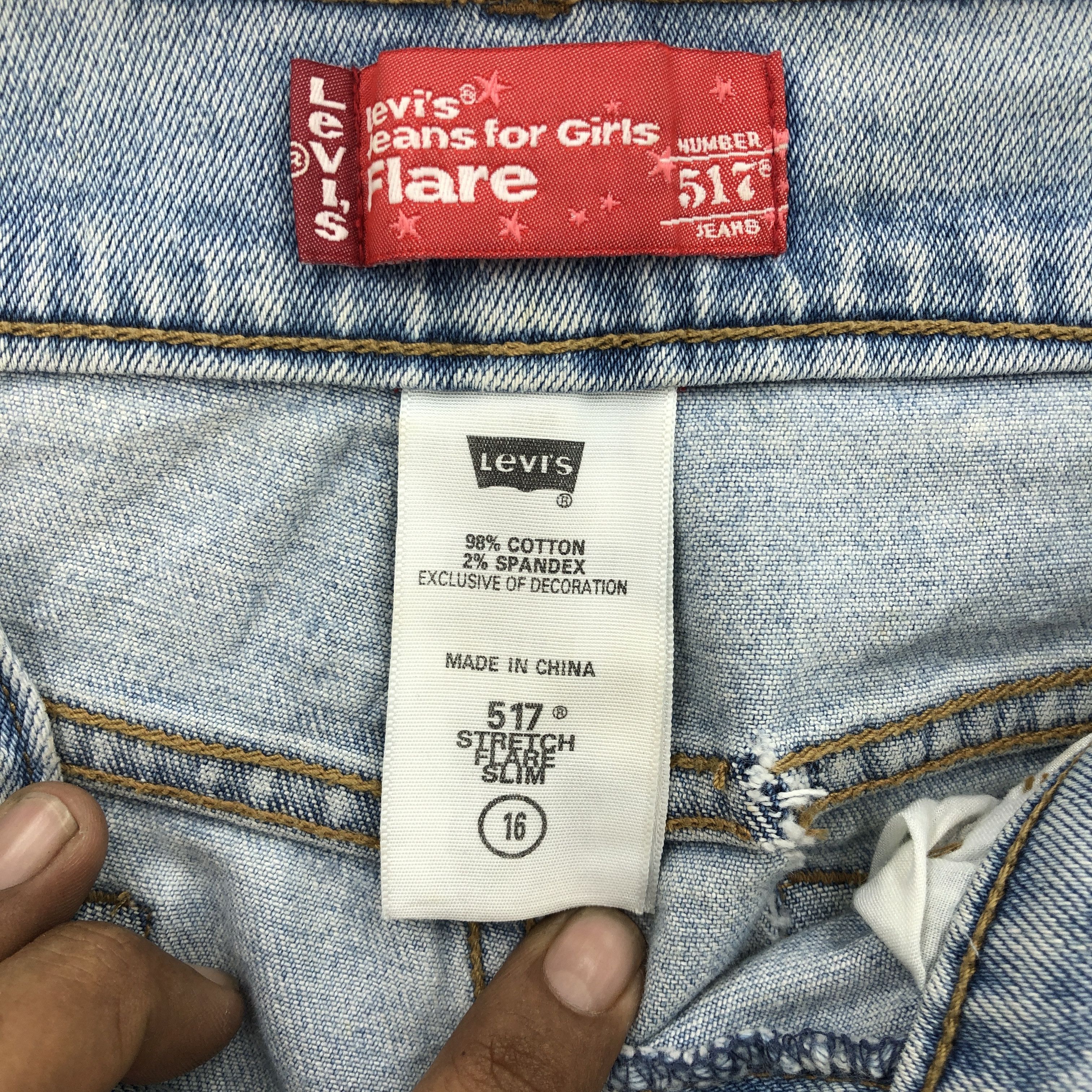 If Six Was Nine × Levi's × Vintage Vintage Levis 517 Wide Leg Jeans Levi's Flare Bootcut Denim Size 24" / US 00 / IT 34 - 10 Thumbnail