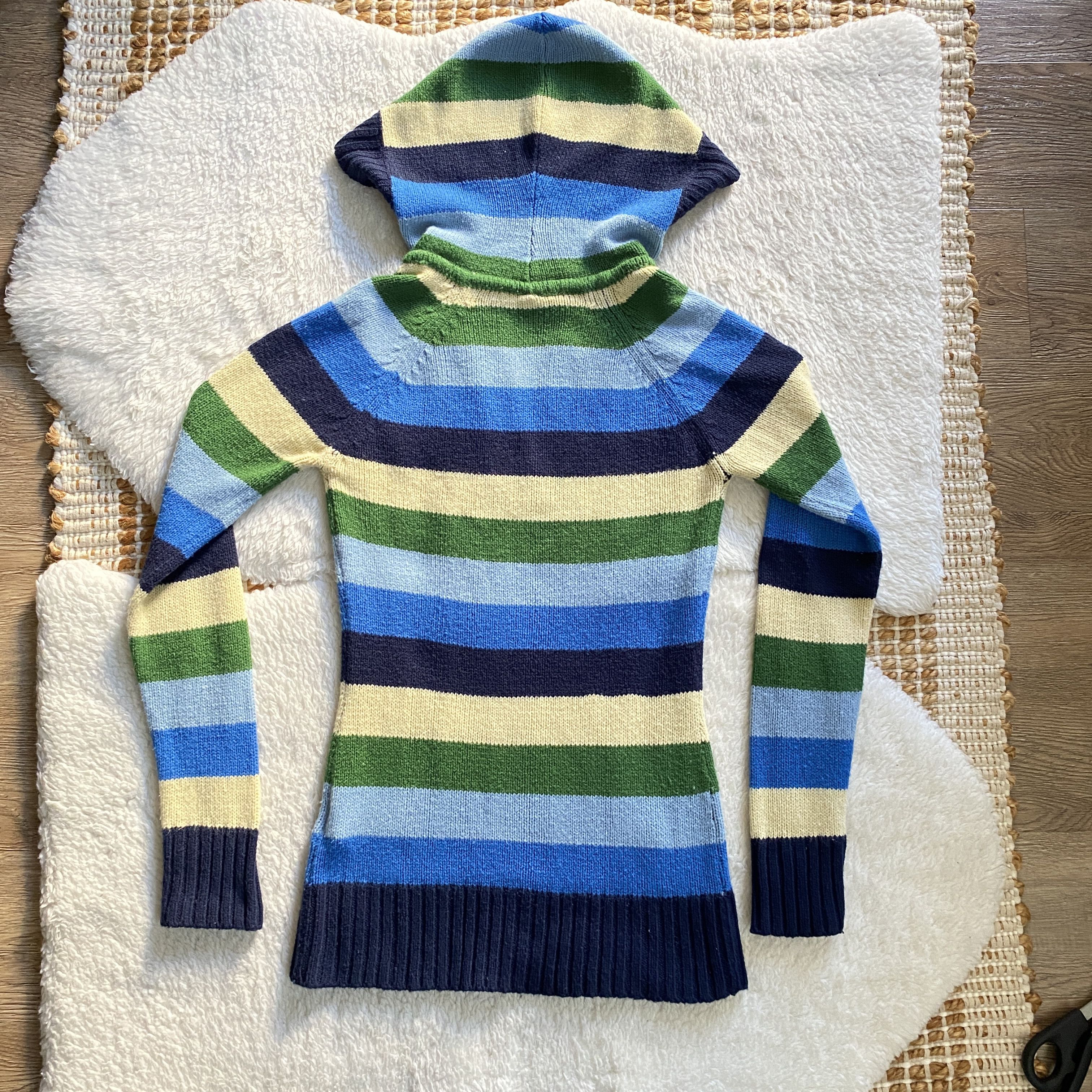 Other Y2K Striped Hoodie Sweater Women’s Medium Cozy Knit Size M / US 6-8 / IT 42-44 - 4 Thumbnail