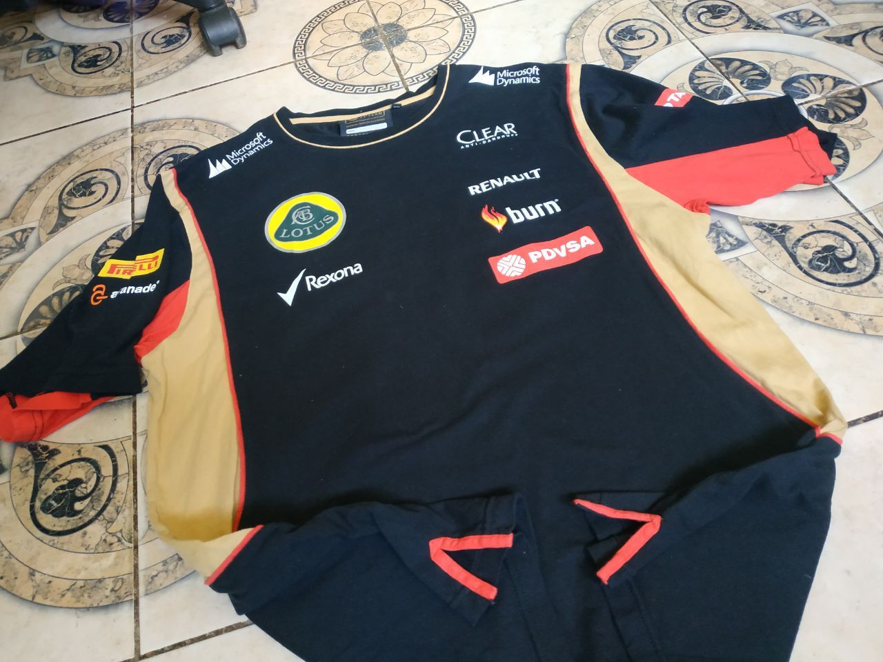 Formula 1 Vintage Lotus F1 Team 2014 Racing T-Shirt Blokecore Tee Size US XL / EU 56 / 4 - 16 Thumbnail