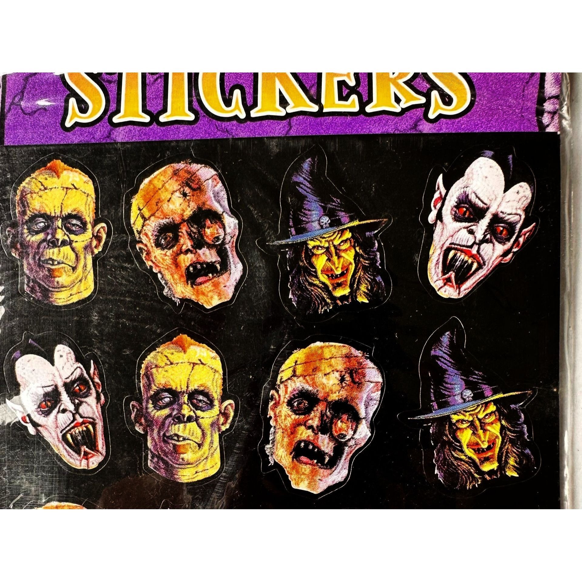 Vintage VTG Ron Lewis Amscan Stickers New 4 sheets Halloween Dracula Size ONE SIZE - 2 Thumbnail