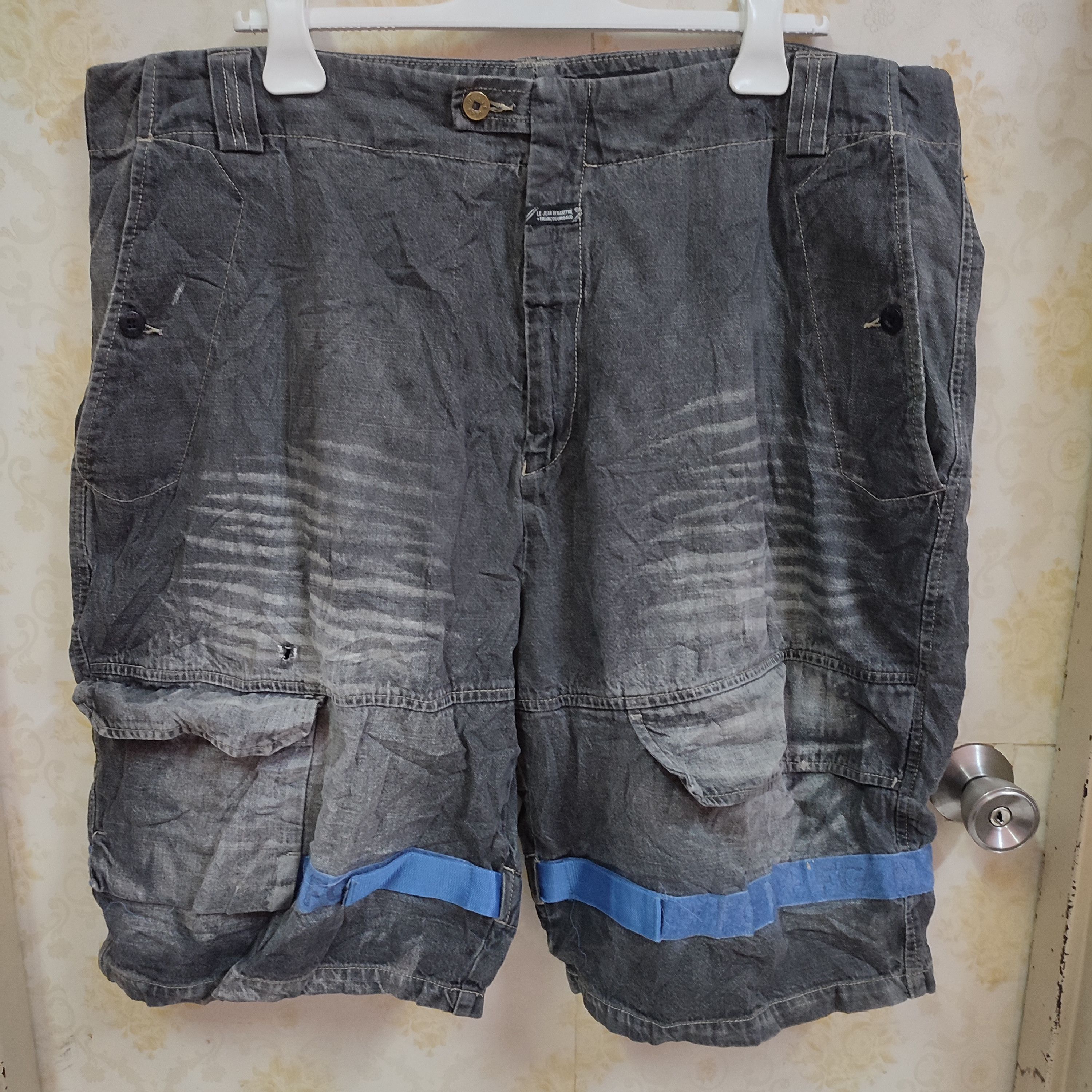 🔥DISTRESS MARITHE FARNCOIS GIRBAUD MFG SHORT DENIM