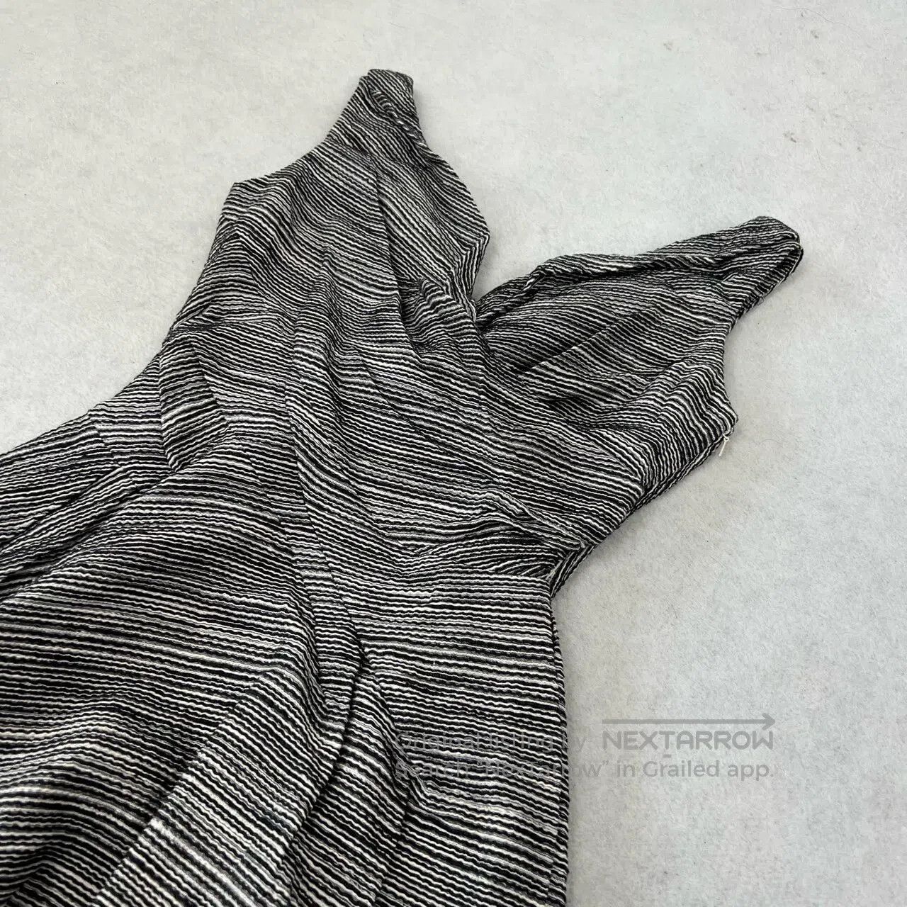 Dior Dior size 40 Elegant wave-pattern sleeveless fitted dress| Size M / US 6-8 / IT 42-44 - 3 Thumbnail