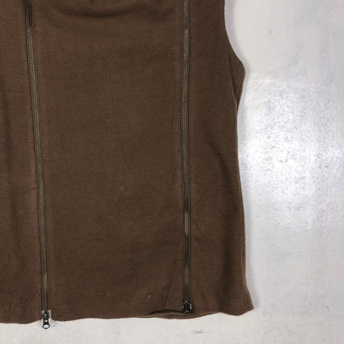 Japanese Brand × Vintage 📌VINTAGE BIKER VEST JACKET DOUBLE ZIP LAYER ASSYMETRICAL Size US S / EU 44-46 / 1 - 7 Thumbnail
