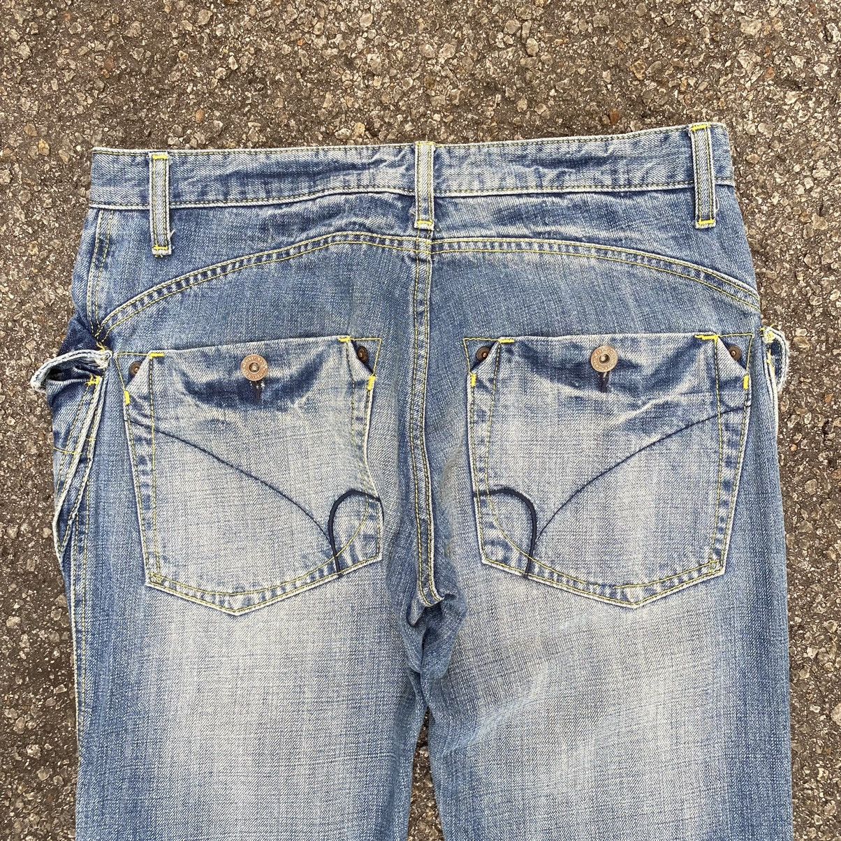 Kapital Flare Jeans Back Number Monkey Pocket Japanese Denim Size US 30 / EU 46 - 12 Thumbnail