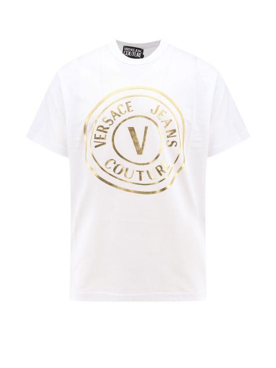 Tシャツ・カットソー VERSACE JEANS COUTURE Men T-shirt White 76GAHT04CJ00T G03 Versace VERSACE Men T-Shirts 76GAHT04CJ00T G03 White | Grailed