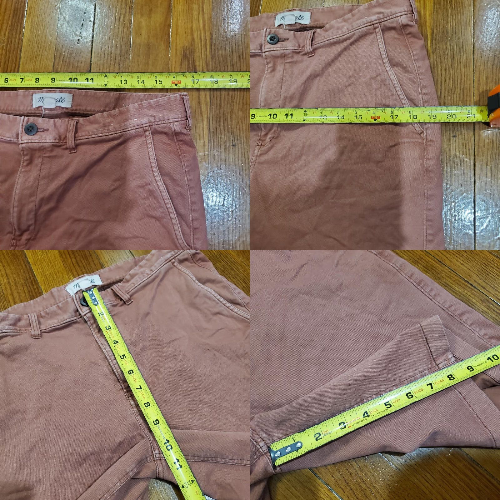 Madewell Madewell Shorts Mens 32 Pink 9 Inch Chino Flat Front Casual Classic Style SU19 Size US 32 / EU 48 - 8 Thumbnail