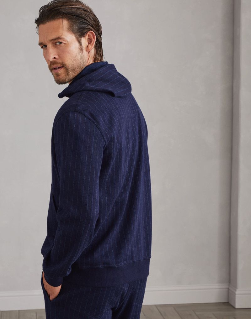 Brunello Cucinelli o1w1db10326 Cardigan Sweatshirt in Medium Blue Size US S / EU 44-46 / 1 - 4 Thumbnail