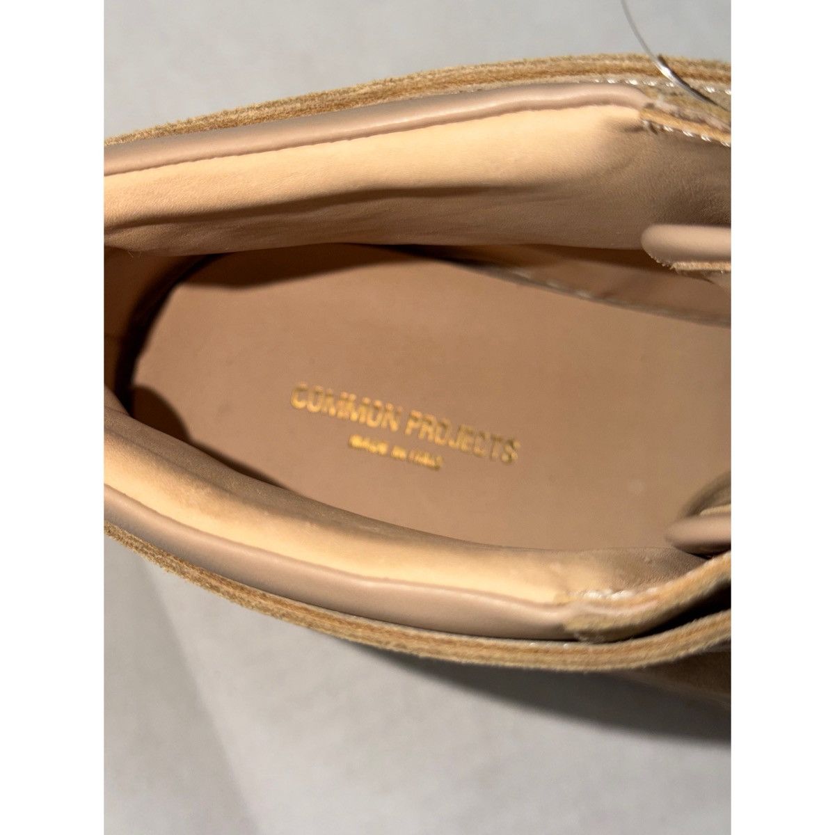 Common Projects COMMON PROJECTS TAN BBALL HIGH SUEDE SNEAKERS Size US 10 / EU 43 - 14 Thumbnail