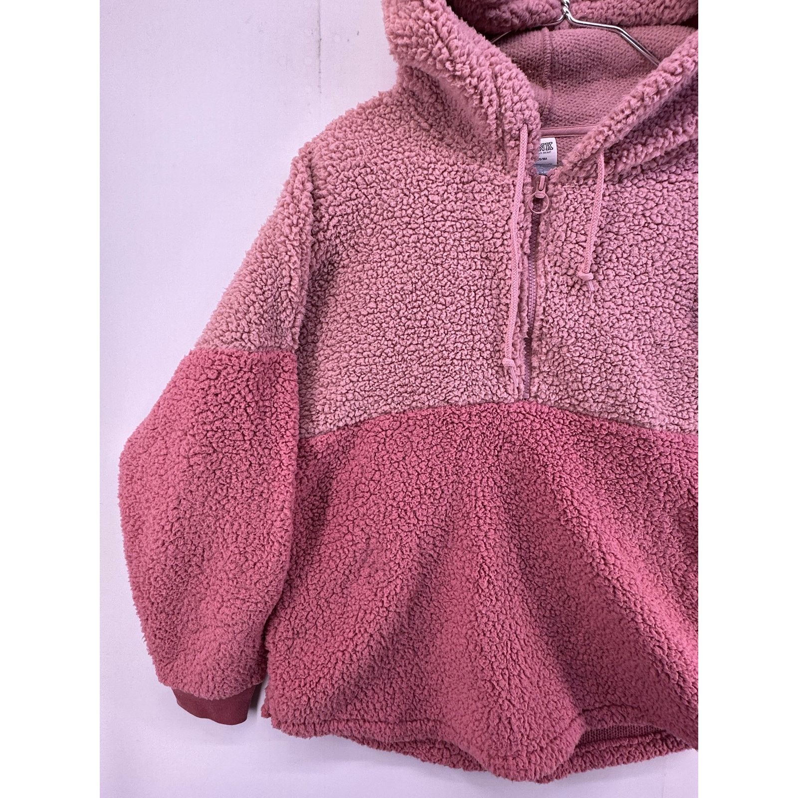 & Other Stories Victoria's Secret Pink Sherpa Half Zip Hoodie Rose/Pink Sz M Size M / US 6-8 / IT 42-44 - 3 Thumbnail