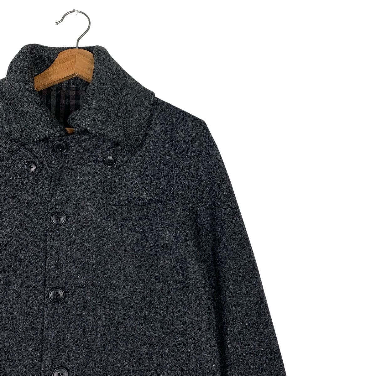 Fred Perry FRED PERRY Reversible Checked Wool Casual Jacket #0149-C8 Size US S / EU 44-46 / 1 - 6 Thumbnail