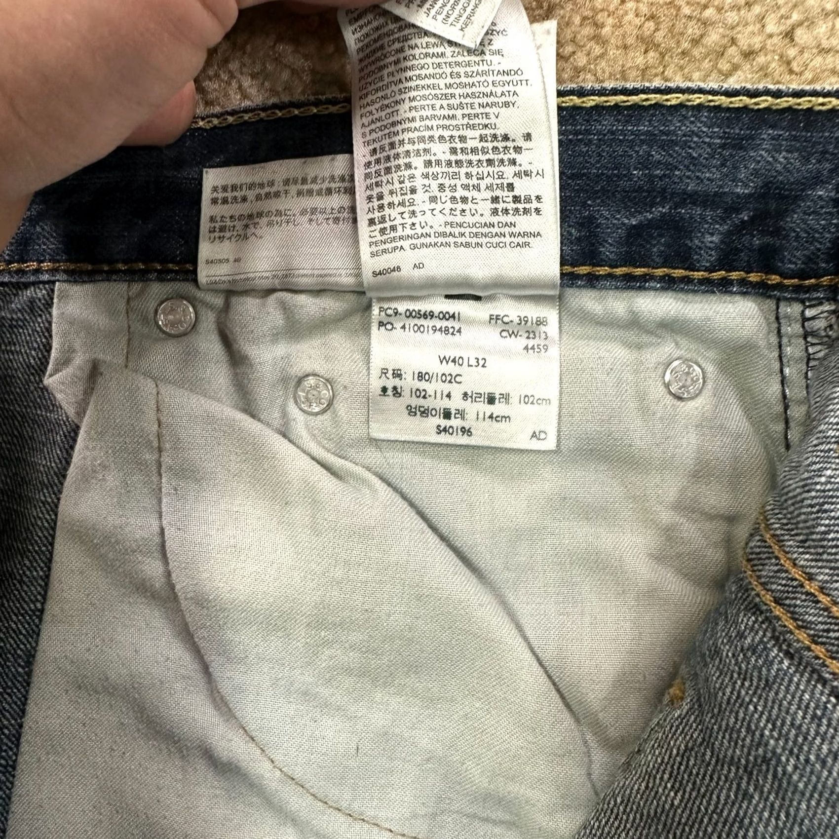 Levi's VINTAGE Levi's 569 Loose Straight Jeans Mens 40x32 Blue Denim Baggy Relaxed 90s Grunge Jeans Mens Size US 40 / EU 56 - 7 Thumbnail