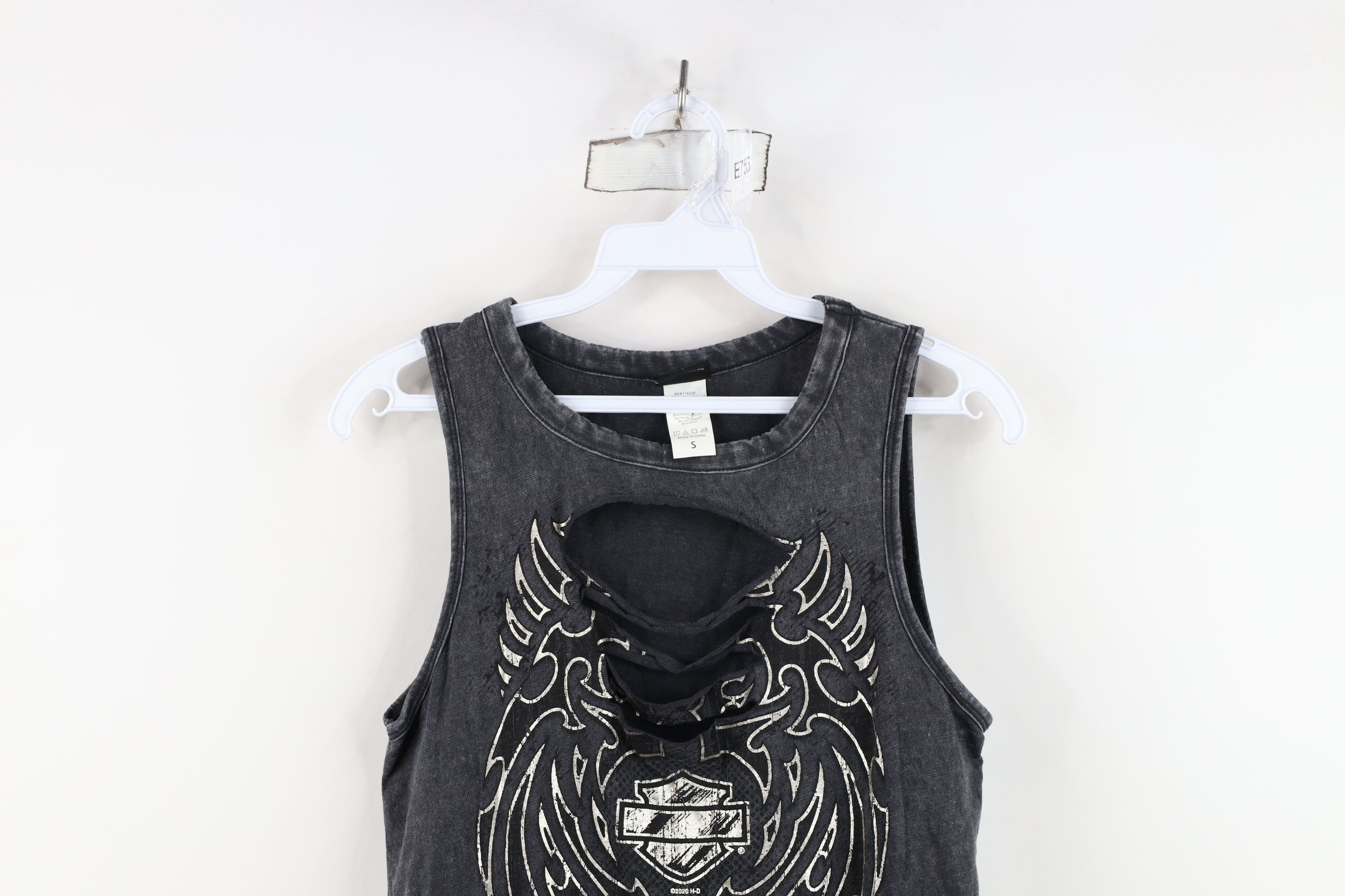 Harley Davidson Harley Davidson Wash UFC MMA Tribal Wings Sleeveless T-Shirt Size S / US 4 / IT 40 - 2 Thumbnail