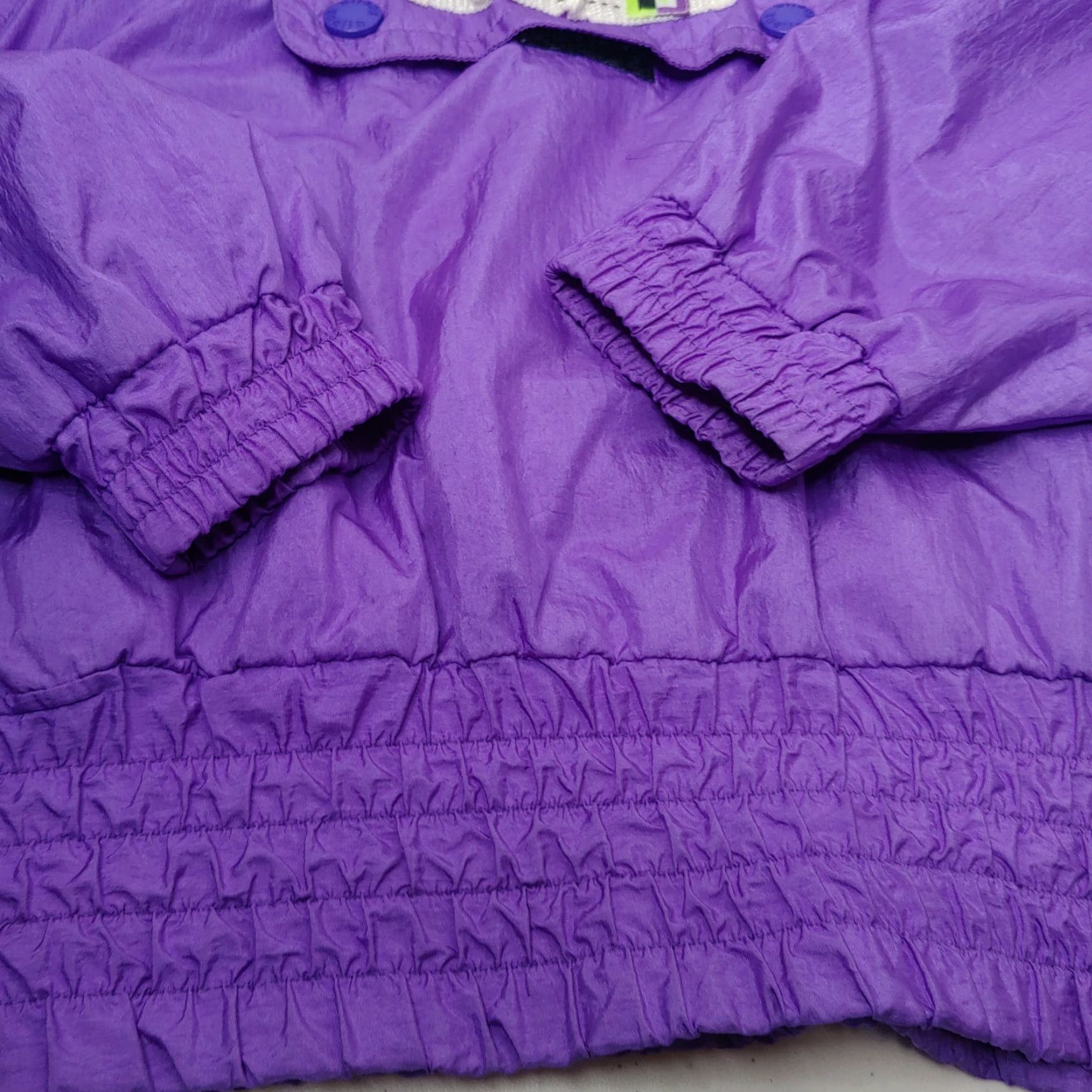 Etro VINTAGE Kaelin Ski Windbreaker Jacket Women L Purple 90s 1/4 Zip Nylon Casual Womens Size L / US 10 / IT 46 - 4 Thumbnail