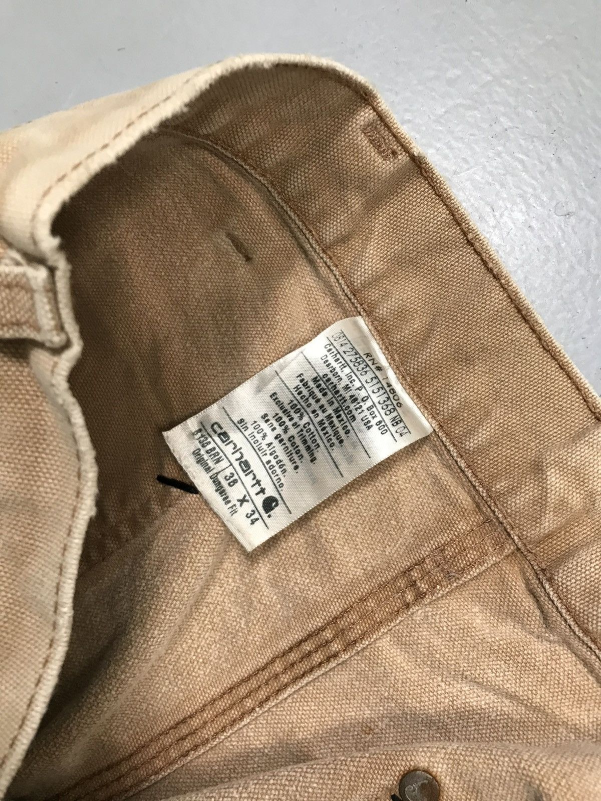 Carhartt 10f1 vintage carhartt handstitch b01 brn double knee Size US 36 / EU 52 - 5 Thumbnail