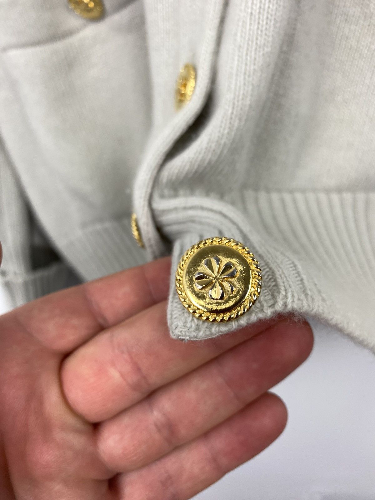 Vintage Chanel Pure Cashmere Sweater Cardigan Dior