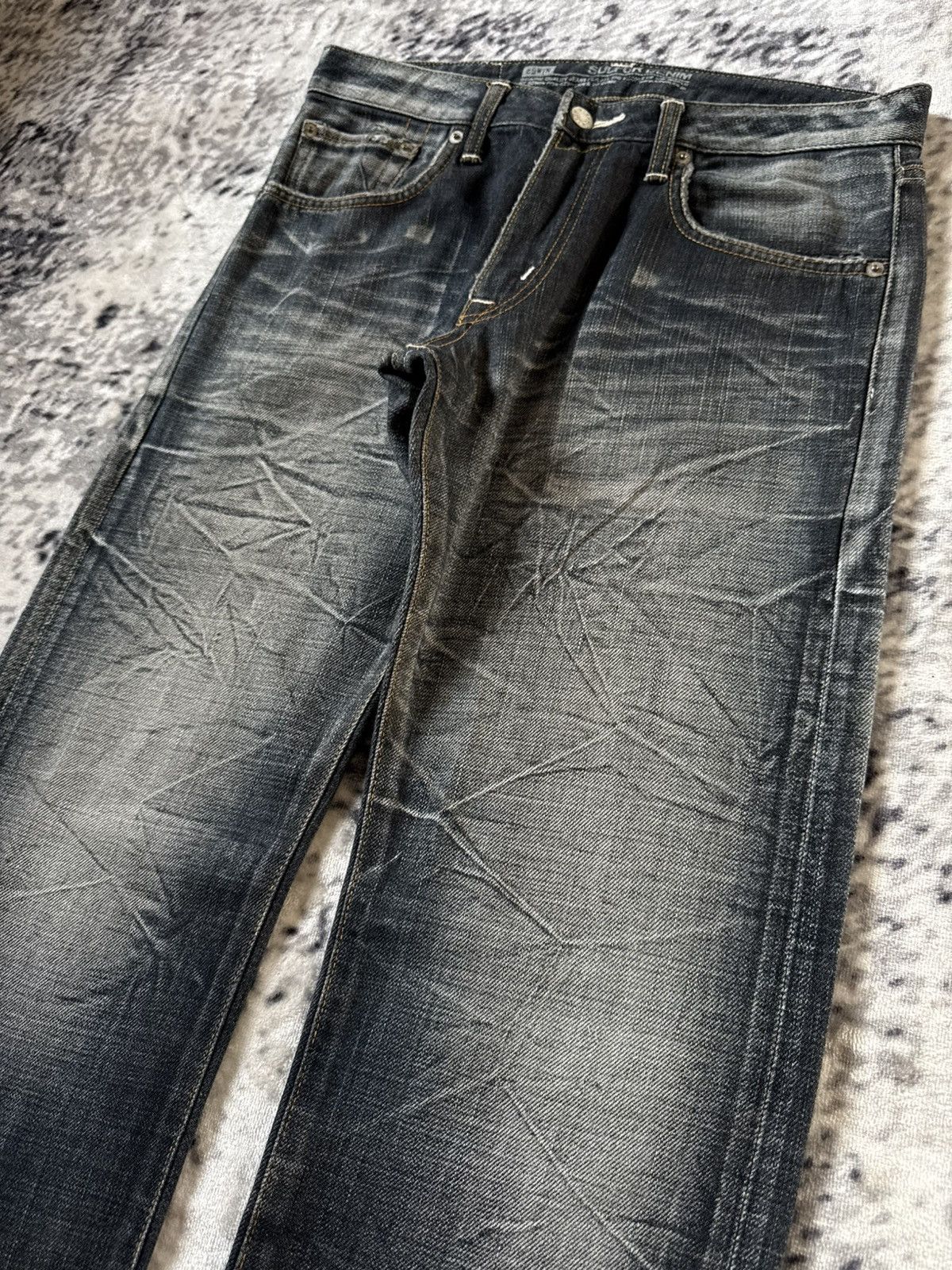 Edwin Edwin 502 Sulfur Denim Shadow Wash Jeans Size US 30 / EU 46 - 4 Thumbnail