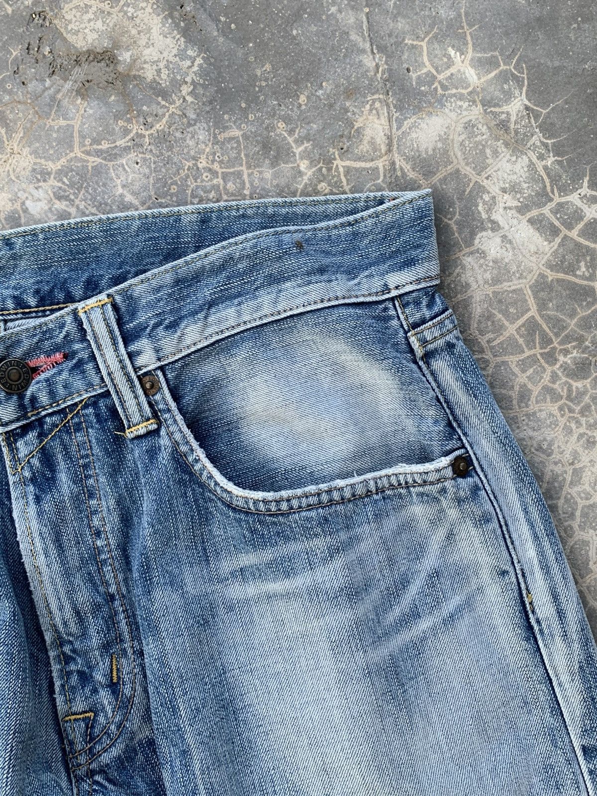 Edwin vintage edwin 504 blue jeans faded japan Size US 33 - 5 Thumbnail