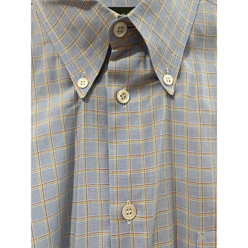 Ermenegildo Zegna VTG Ermenegildo Zegna Shirt Light Blue Plaid Button Down XL Size US XL / EU 56 / 4 - 2 Thumbnail