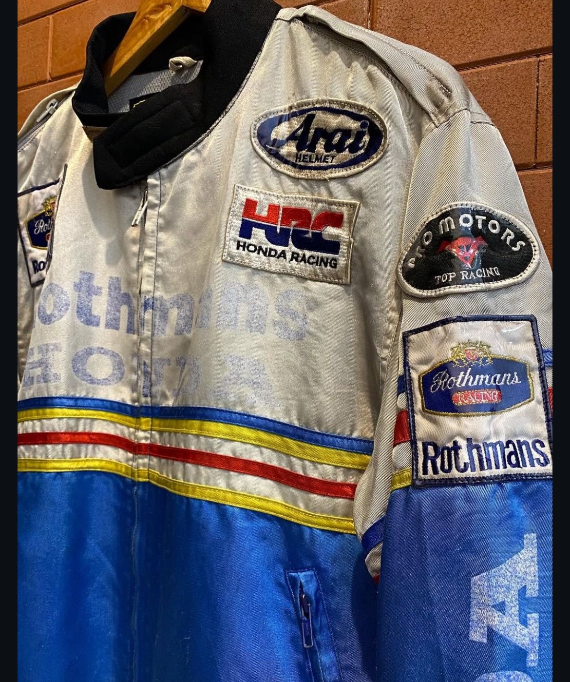 Honda × Vintage Vintage Rothmans Promotor Patched Racing Jacket Size US L / EU 52-54 / 3 - 3 Thumbnail