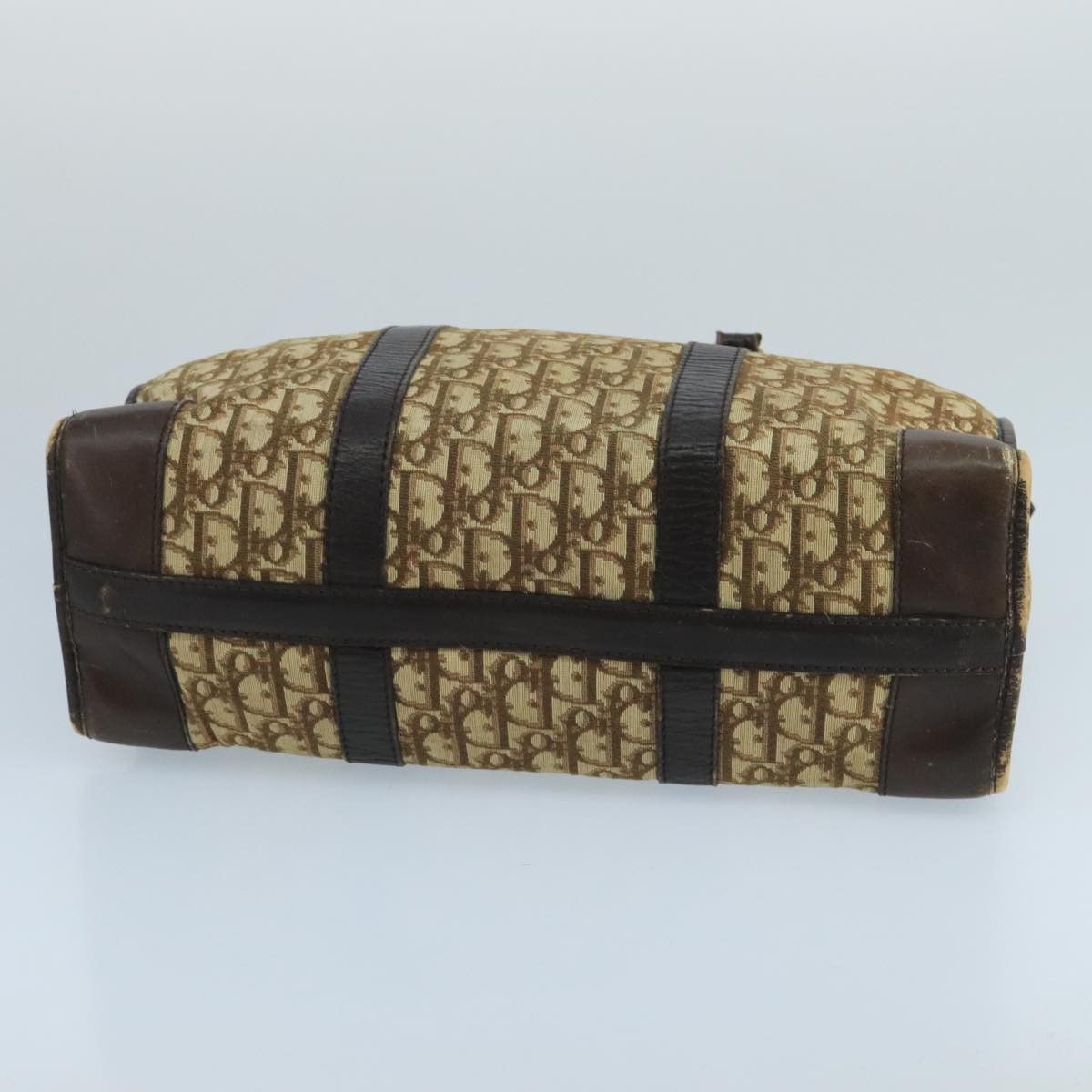 Dior DIOR Trotter Canvas Boston Bag Brown Size ONE SIZE - 9 Thumbnail