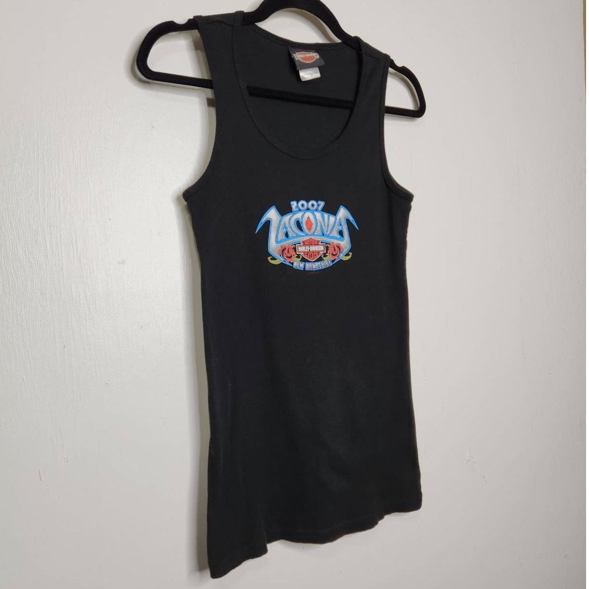 Harley Davidson Harley Davidson Womens Ribbed Tank Top Double Sided Black Size L / US 10 / IT 46 - 2 Thumbnail