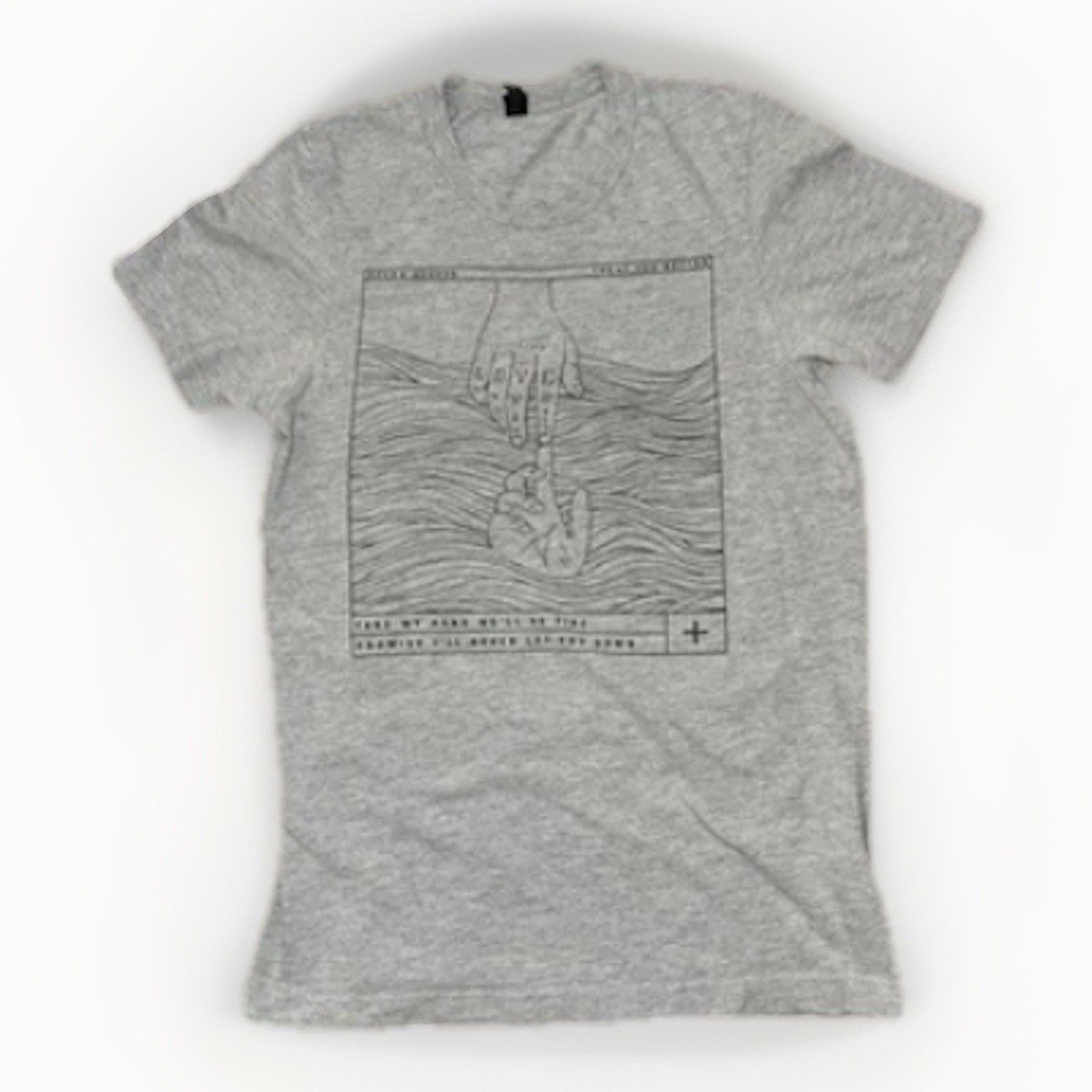 Band Tees × Vintage Shawn Mendes Concert Tour T-Shirt Men’s S Gray Graphic 16x25 Size US S / EU 44-46 / 1 - 1 Thumbnail