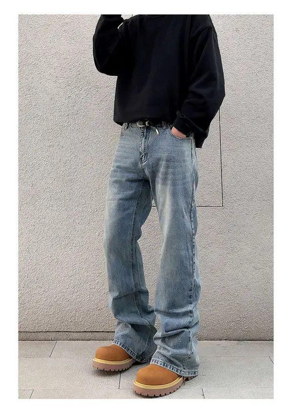 Jean Kawashima x Kida Blue Baggy Wide Leg Jeans Size US 34 / EU 50 - 7 Thumbnail
