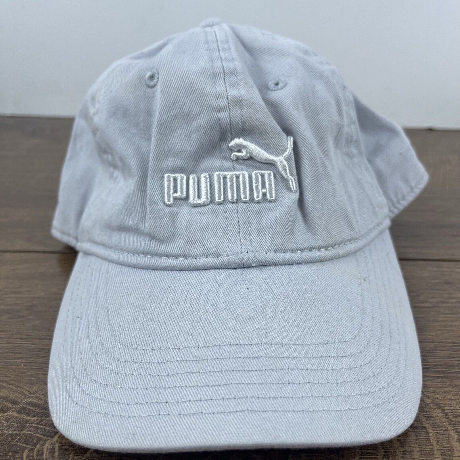 Puma PUMA White Gray Hat PUMA Hat White Adjustable Hat White Adul Size ONE SIZE - 4 Thumbnail