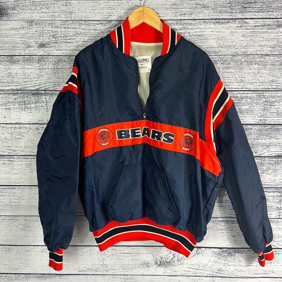 Vintage DeLONG 80s CHICAGO BEARS Jacket XL NFL Football USA