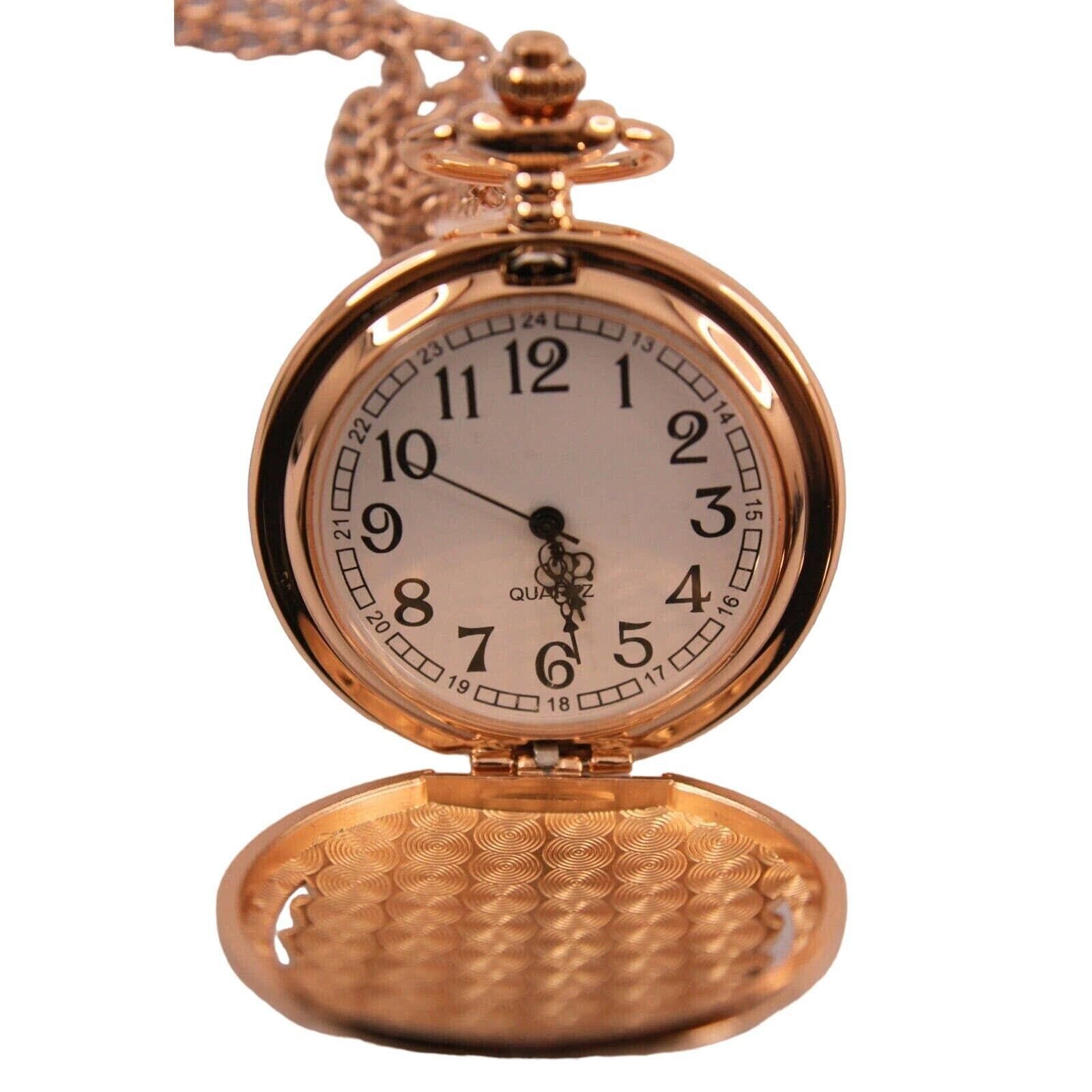 Other Native American Indian Chief Pocket Watch w/Chain Enameled Size ONE SIZE - 2 Thumbnail