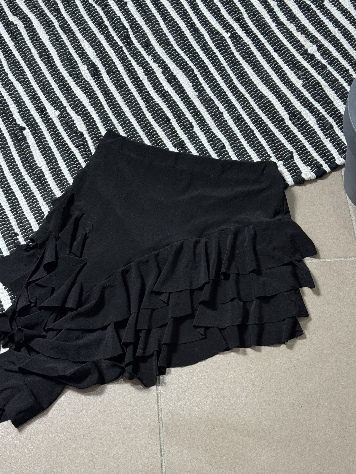 Other VINTAGE AVANT GARDE RUSHES MINI SKIRT Size 28" / US 6 / IT 42 - 2 Thumbnail