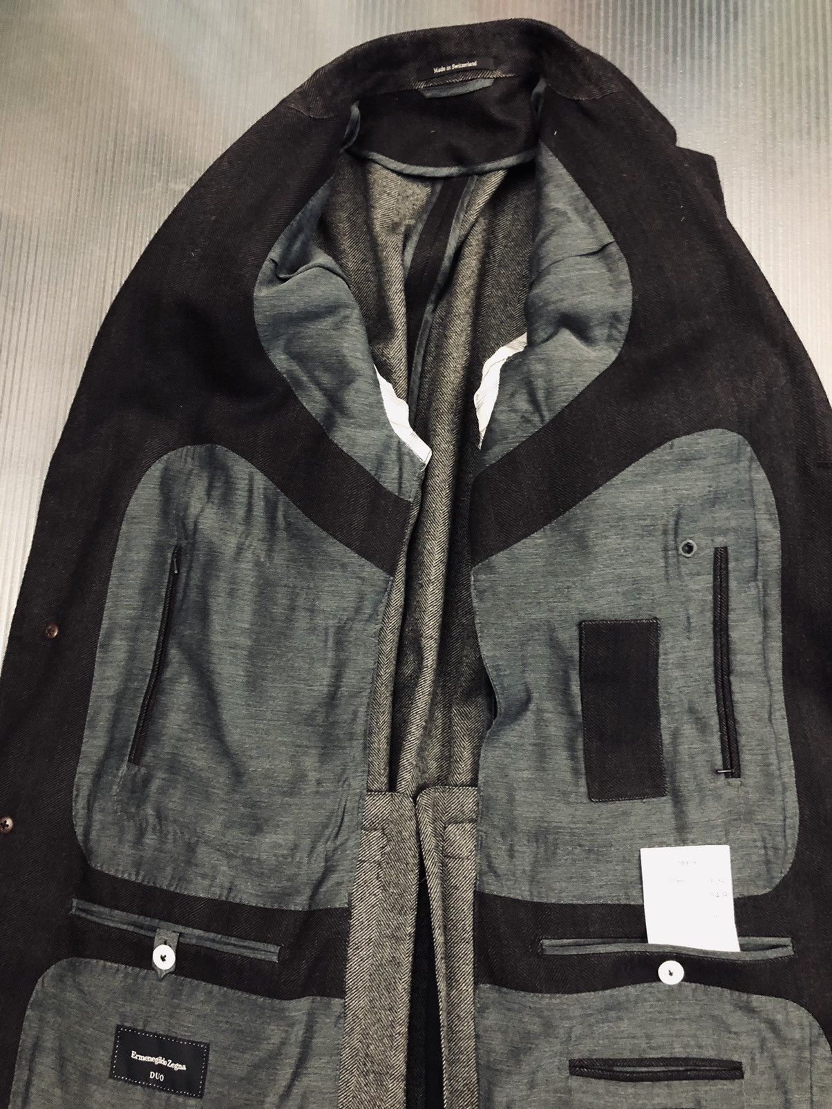 Ermenegildo Zegna Zegna 🇨🇭 Duo dark brown wool cashmere Milano fit coat 54 NWT Size US L / EU 52-54 / 3 - 5 Thumbnail
