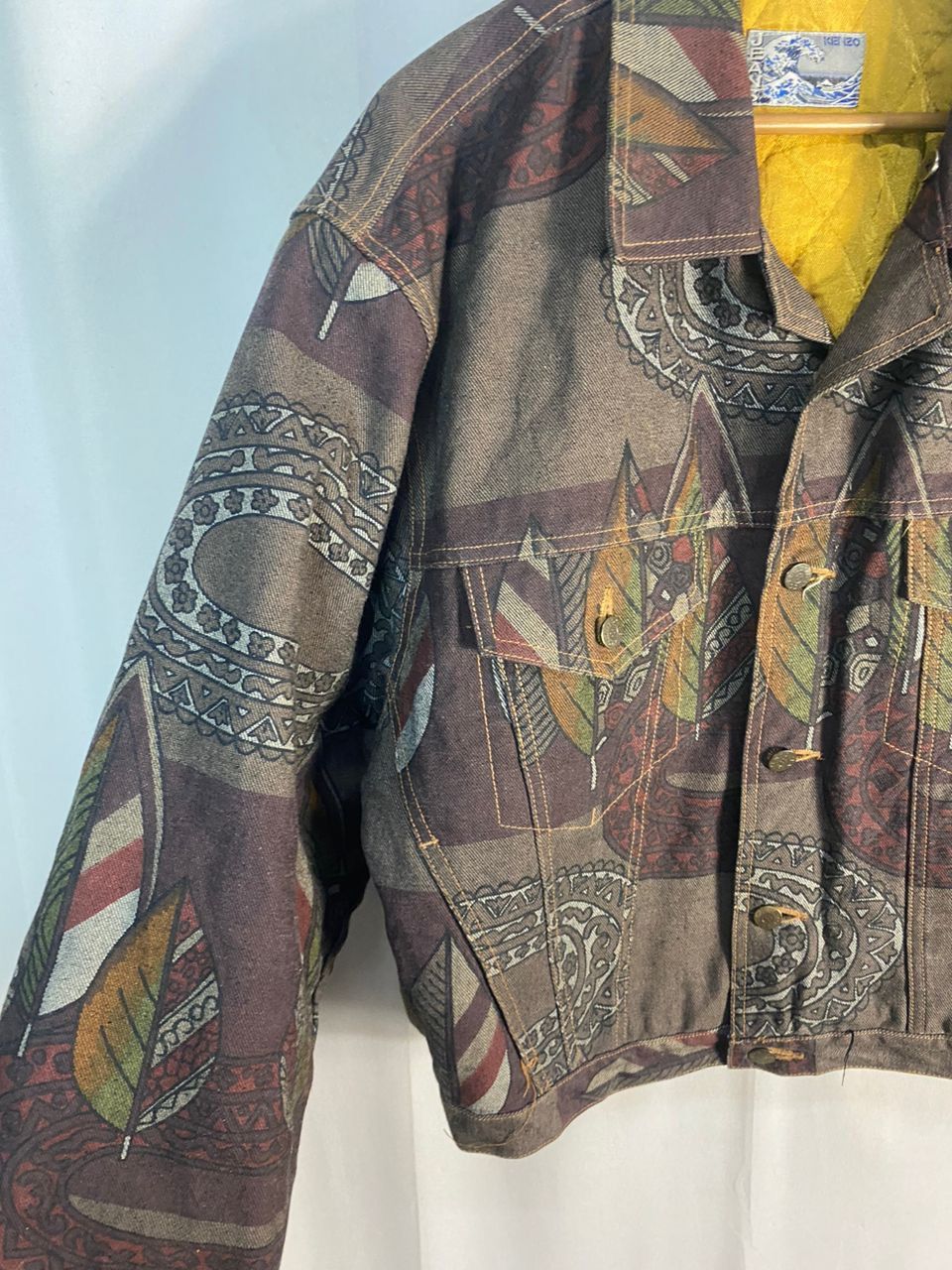 Kenzo Kenzo jeans fullprint button up trucker denim jacket Size US L / EU 52-54 / 3 - 5 Thumbnail
