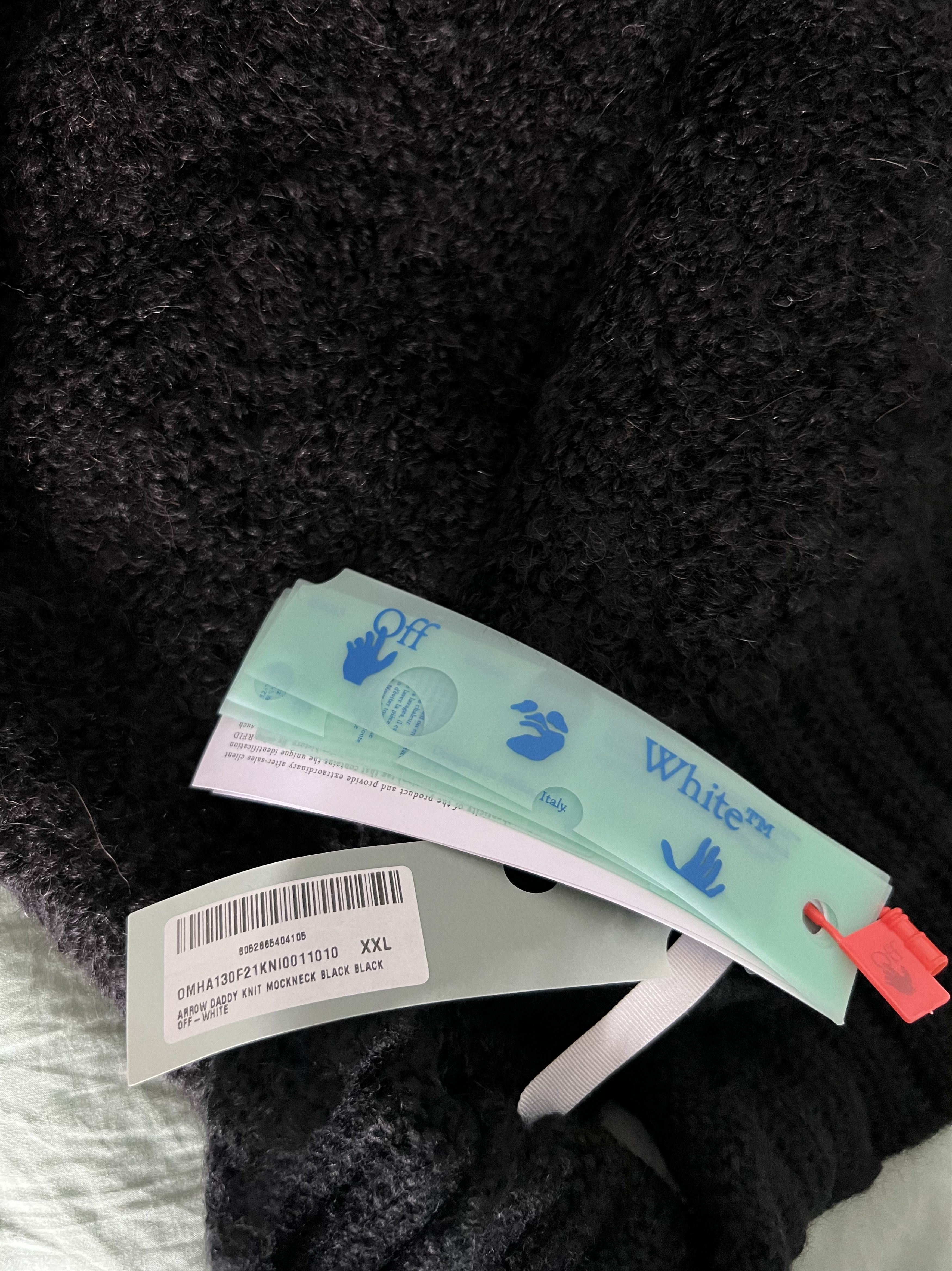 Off-White Off White Arrow Daddy Knit Mockneck Sweater in Black Size US XXL / EU 58 / 5 - 8 Thumbnail