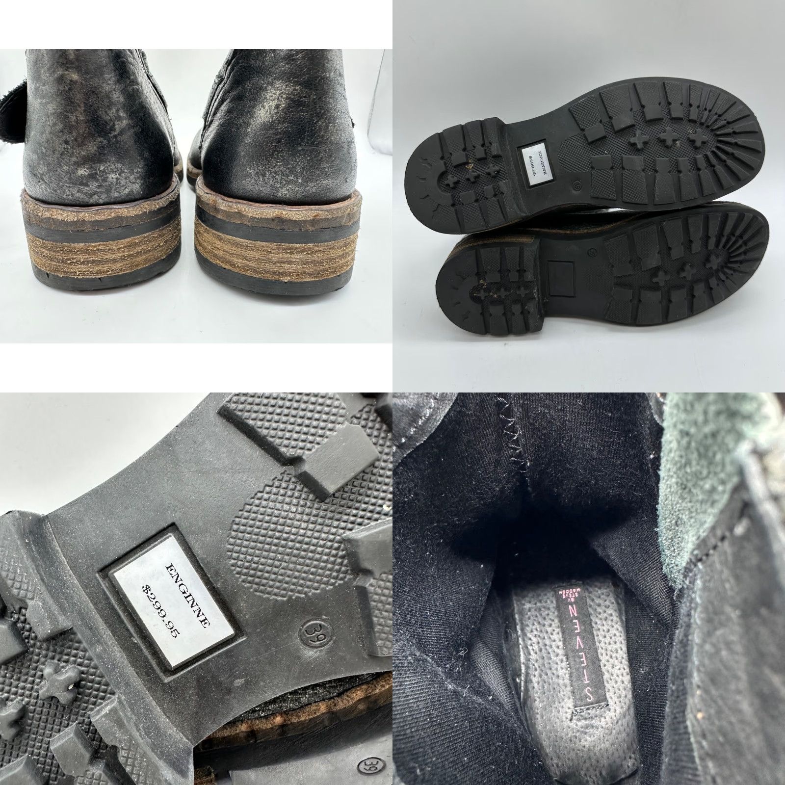 Steve Madden Steven by Steve Madden Enginne Women Leather Suede Pull On Boots Sz 9 Black/Gray - Boots - Women - 9 - Black/Gray Size US 9 / IT 39 - 8 Thumbnail
