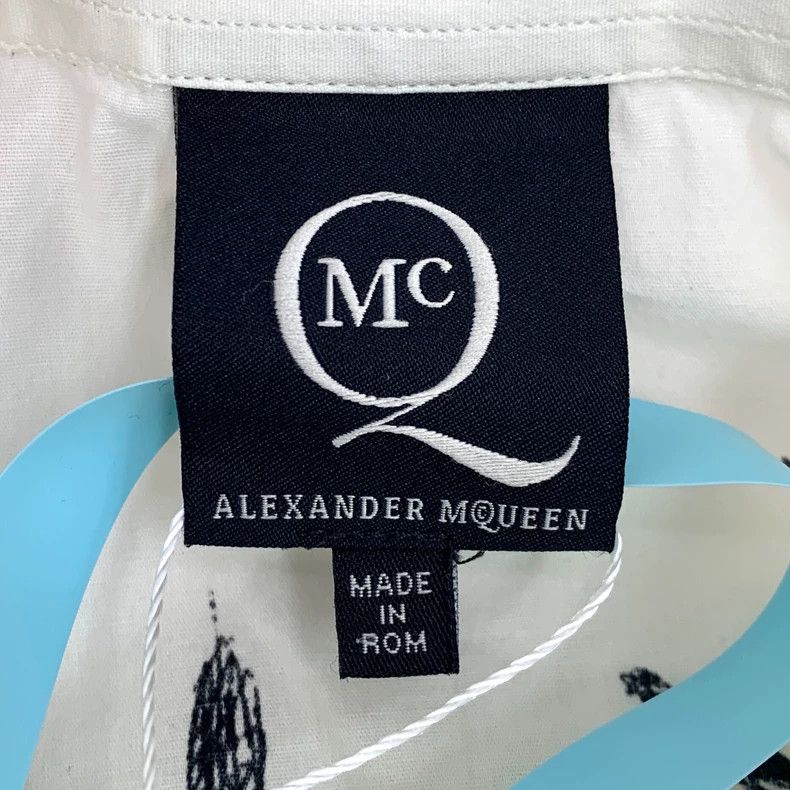 Alexander McQueen Alexander Mcqueen White swallow graffiti printed cotton la Size US M / EU 48-50 / 2 - 5 Thumbnail