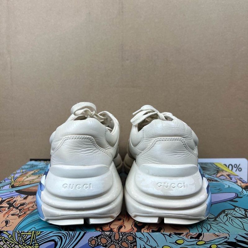 Gucci Gucci Rhyton Wave Printed Low-Top Sneakers - Size US 8.5 / EU 41-42 - 3 Thumbnail