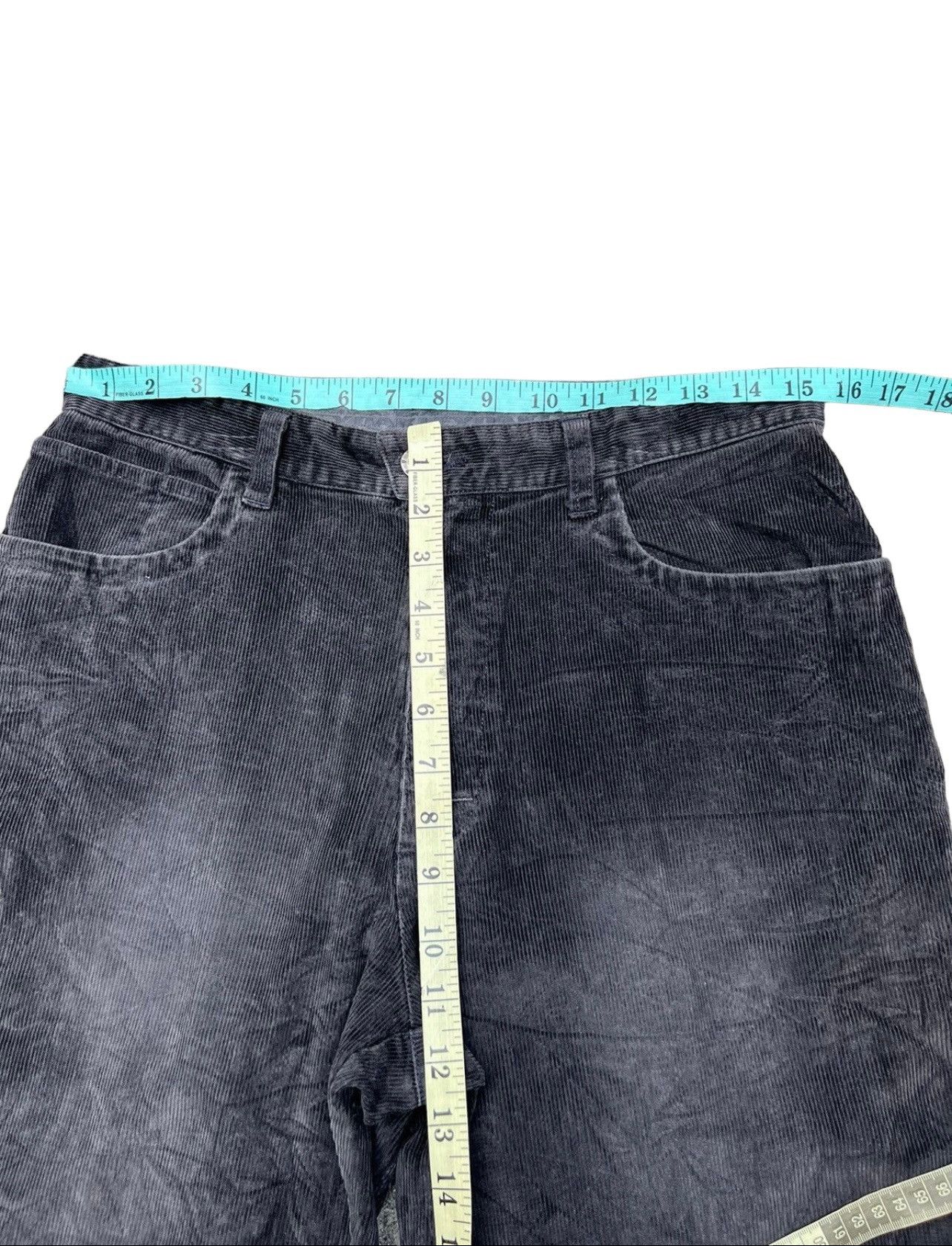 Oakley Vintage Oakley Faded Black Cord Wide Leg Jeans Size US 30 / EU 46 - 3 Thumbnail