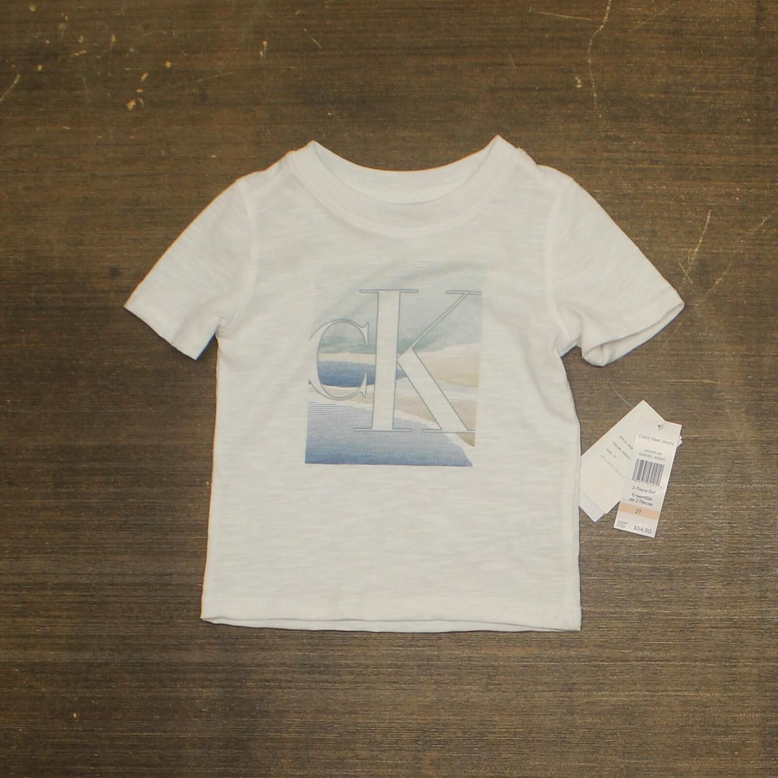 Other Calvin Klein Jeans Toddler T-shirt Tee Cksii69d-999 White 2t Size US XXS / EU 40 - 1 Thumbnail