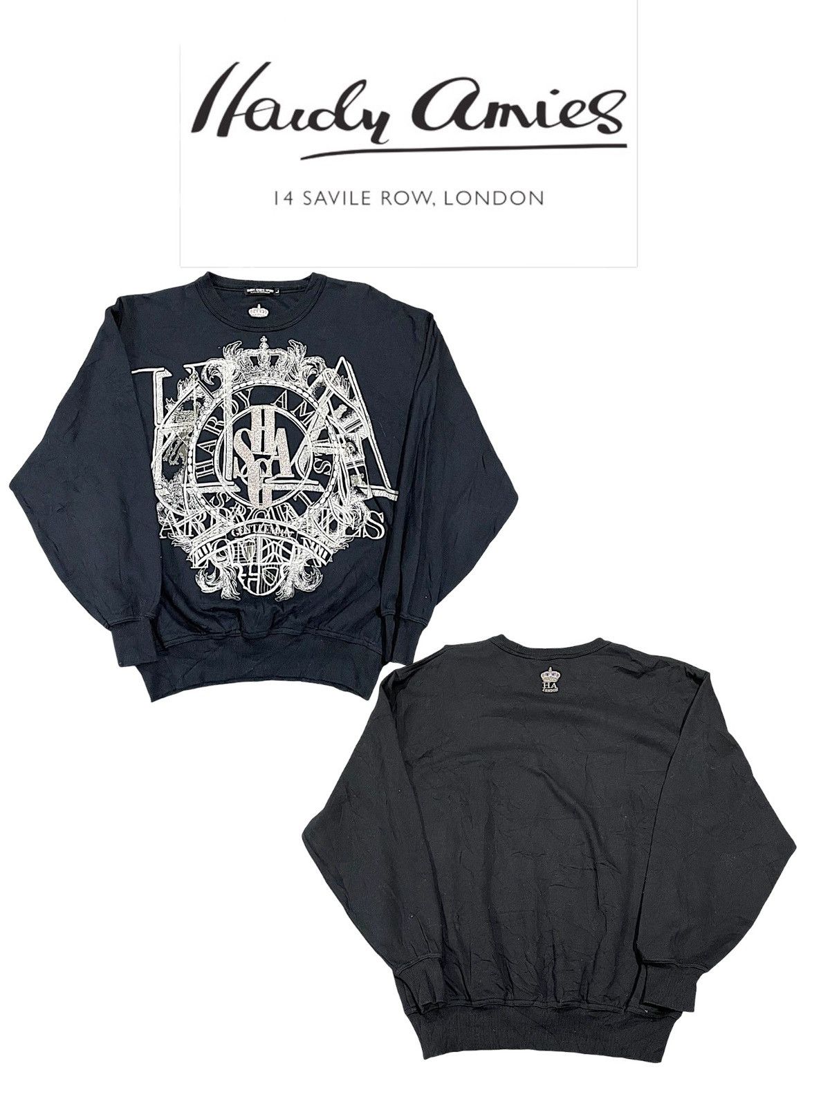 Hardy Amies × Savile Row Hardy Amies Savile Row Logo Sweater Size US L / EU 52-54 / 3 - 2 Thumbnail