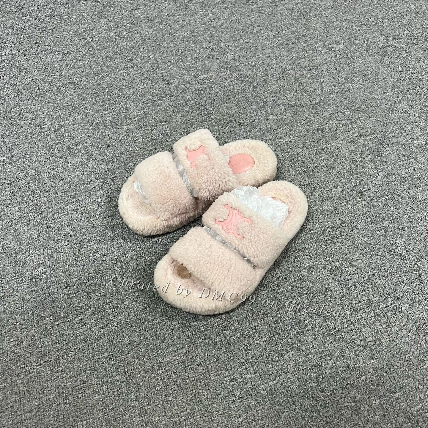 Celine Celine Teddy Fur Slippers Size 37.5 Size US 6.5 / IT 36.5 - 1 Thumbnail