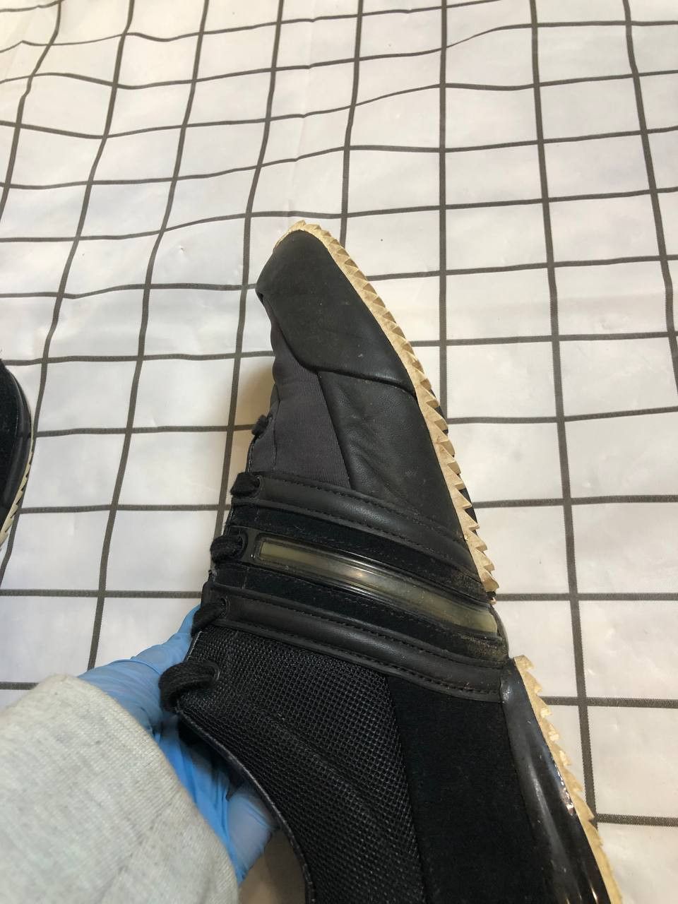 Adidas × Y-3 ADIDAS Y3 Yohji Yamamoto Mens Trainers Navy Black Leather Size US 7.5 / EU 40-41 - 8 Thumbnail