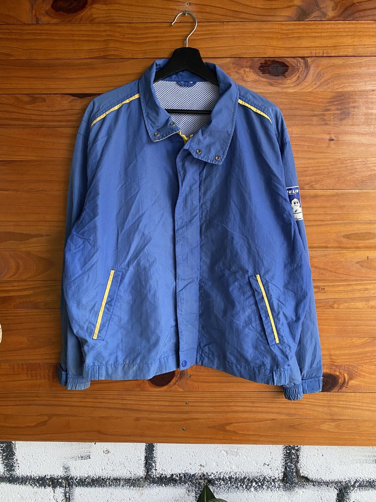Vintage Vintage Michelin Blue Work Jacket Bibendum Logo Made Japan Size US L / EU 52-54 / 3 - 3 Thumbnail