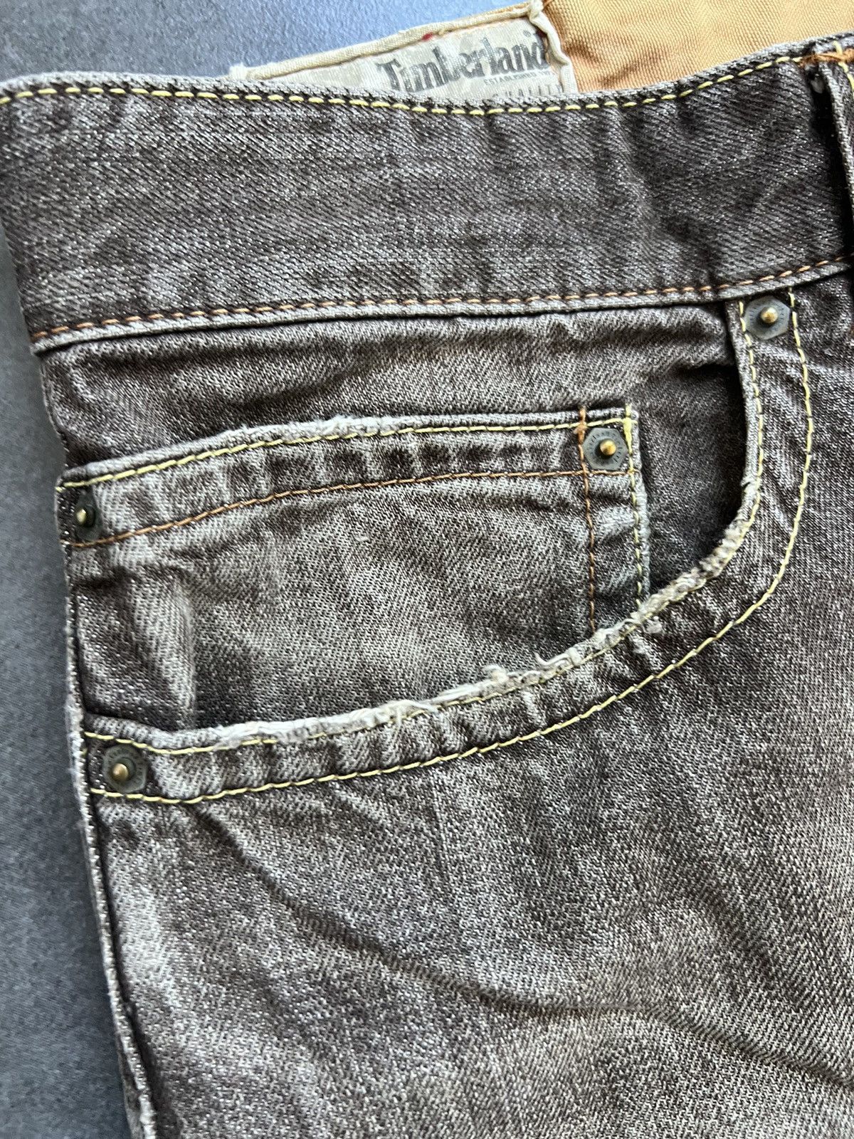 Timberland × Vintage Vintage Timberland Flared Faded Pants Travis Y2K Size US 33 - 5 Thumbnail