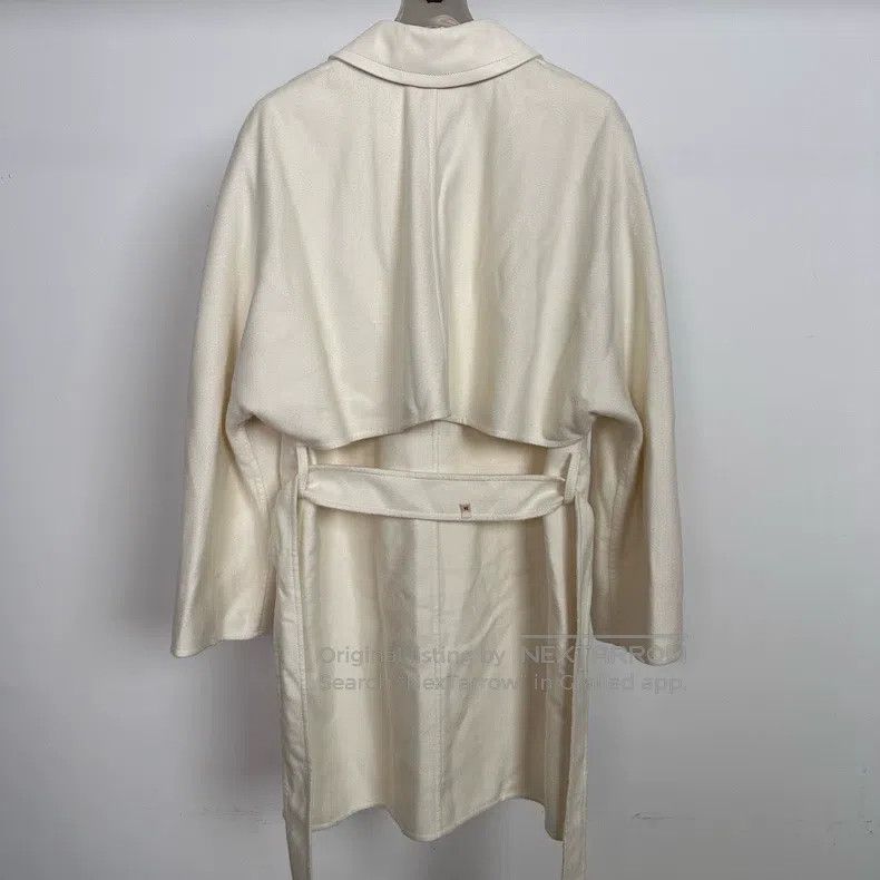 Hermes Hermes Milkshake White Cashmere Overcoat Size XXS / US 00 / IT 34 - 3 Thumbnail