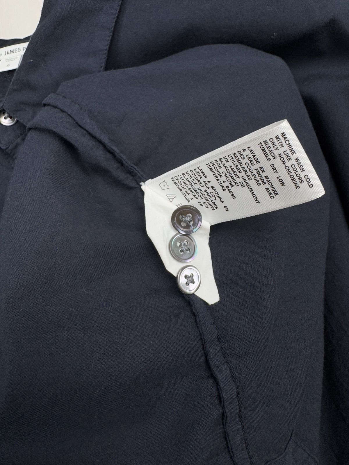 James Perse Standard James Perse solid navy blue vintage rare ls shirt Size US XXL / EU 58 / 5 - 10 Thumbnail