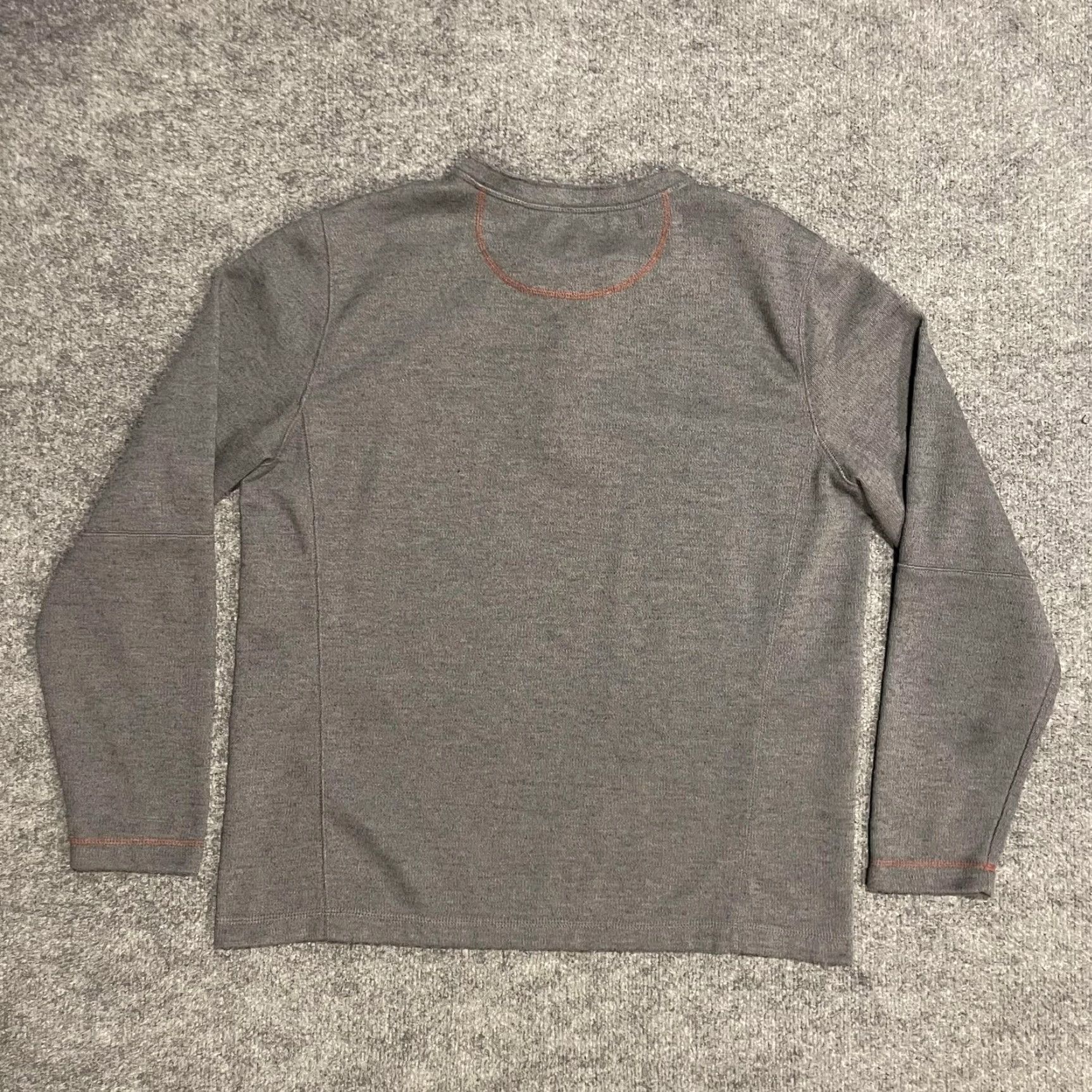 Vintage L.L.Bean Thermal Henley Shirt Mens Large Gray Long Sleeve Base Layer 6% Wool Size US L / EU 52-54 / 3 - 2 Thumbnail