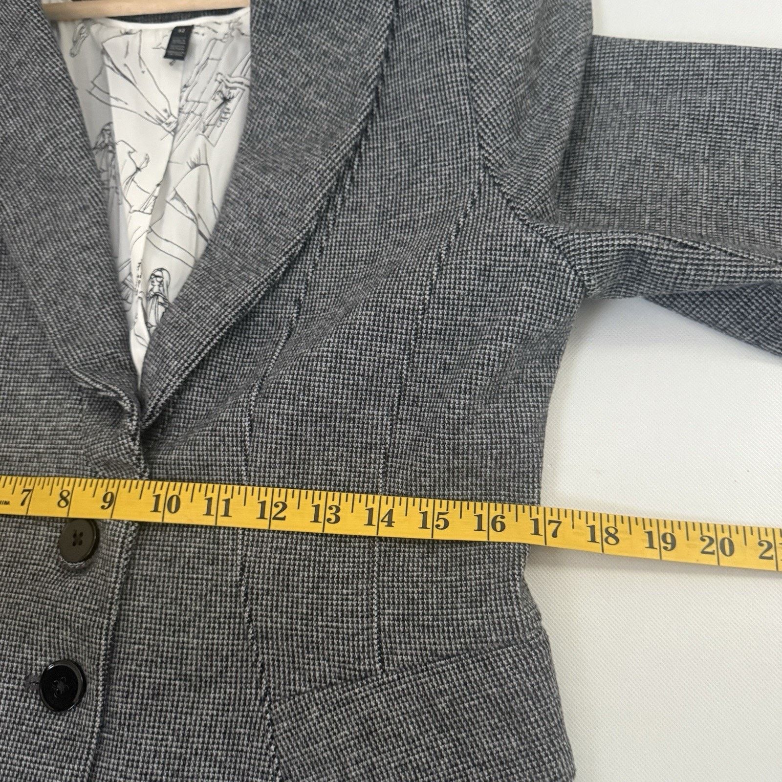 White House Black Market White House Black Market Houndstooth Signature Career Blazer Size XL / US 12-14 / IT 48-50 - 6 Thumbnail