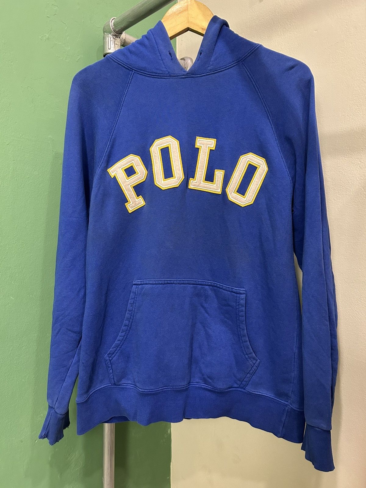Polo Ralph Lauren Polo Ralph Lauren Spell Out 90s Vintage Hoodie Size US M / EU 48-50 / 2 - 1 Thumbnail